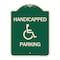 Signmission Handicapped Parking Heavy-Gauge Aluminum Architectural Sign, 24" x 18", G-1824-24629 A-DES-G-1824-24629 - alternate 1
